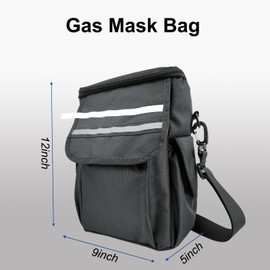Gas Mask Pouch Bag, Gas Mask Carrying Bag for Protective Mask & Filter Storage