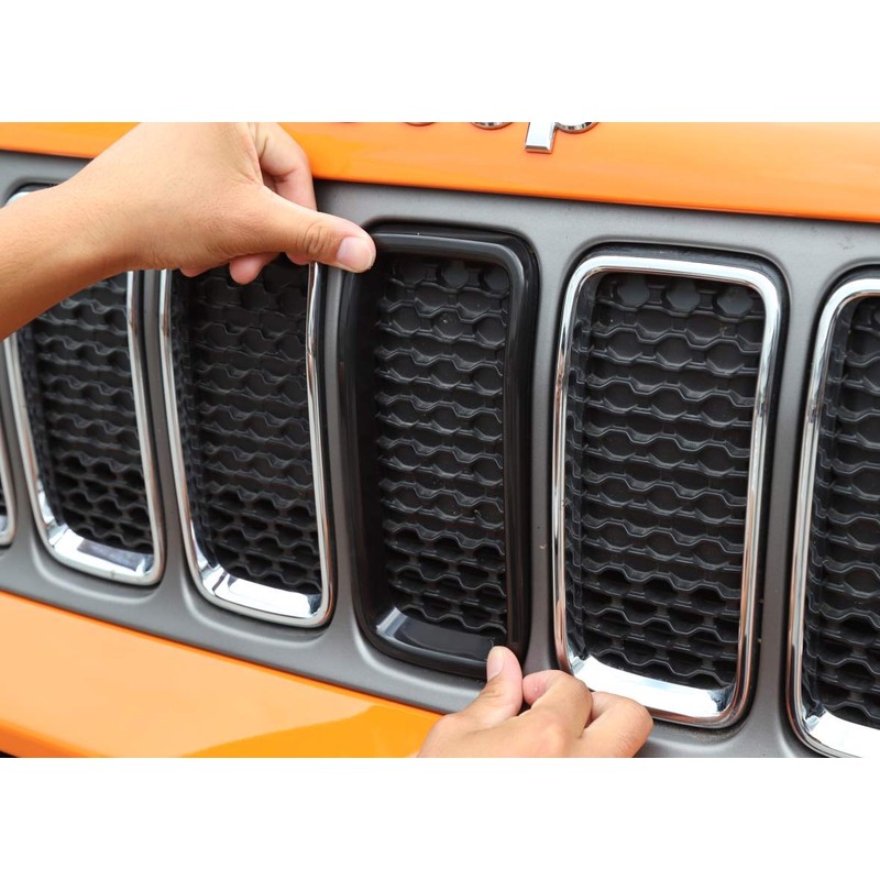 2019-2023 ABS Plastic Grille Cover 7pcs Black