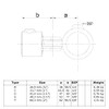 Pipe Connector Type 44 Joint Piece Simple Diameter 48.3 mm