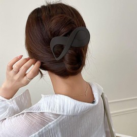 4PCS French Concord Flat Hair Clips for Women 3.4 Inch Claw Clips for Thick Hair Duckbill Hair Clips Hair Clups