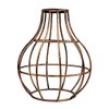 LEDSone Modern Easy Fit Geometric Vase Shape, Metal Wire Cage