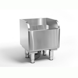 Commercial Floor Mop Sink，Stainless Steel Mop Service Basin，Floor Mount Mop Sink，Mop Cleaning Sink，Vertical industrial sewage tank for balconies, laundry rooms, industries, etc（17.7”×16.1”×21.6”)