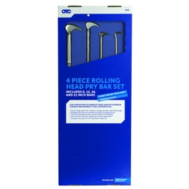 OTC Tools 7176 4 Piece Rolling Head Pry Bar Kit