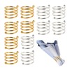 HAIOPS Metal Spiral Napkin Rings, 12pcs Napkin Holders for Family