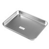 Medical Tray, Flat Piercing Rectangular, Multifunctional Stainless Steel Instrument Plate