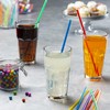 Comfy Package [200 Pack] 10.02"High Long Plastic Straws, Disposable Drinking