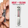 Revlon Catch-All Nail Clipper, Manicure Tool with a Contoured Blade