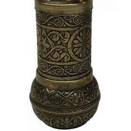 Handmade 4.3'' Pepper Mill Grinder Salt Spice Seed Old Brass Color Turkish Ottoman Vintag