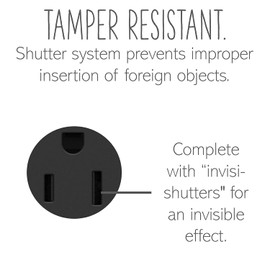 Legrand Adorne 20A Tamper-Resistant Outlet in Graphite Finish, 4-Pack, ARTR202G4