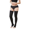Momo Pita Compression Socks, Hard (S), Black, Alice Socks, Women's