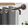 KAMANINA Curtain Rods for Windows 48 to 84 Inch, Antique