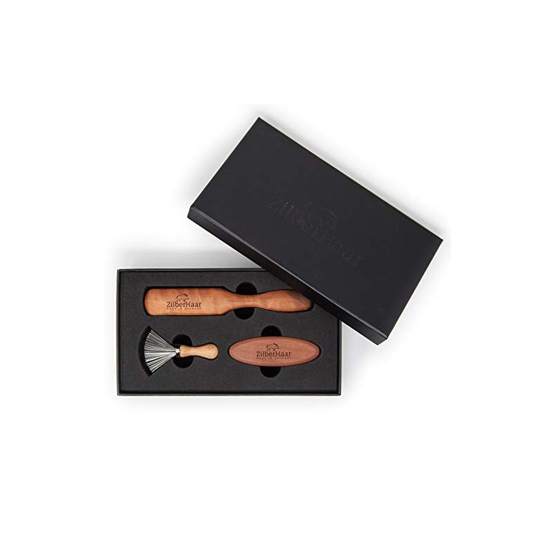 Zilberhaar Basic Beard Brush Kit (Soft Version) 2nd Cut Boar