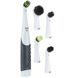 AGT Sonic Cleaning Brush: Oscillating Sound Cleaning Brush SRB-155 Including Replacement Brushes (Joint Brush, Electric Grout Brush)