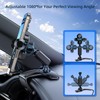 2025 Upgraded Universal 360°Dashboard Phone Mount - Multi-Functional Visor/Rearview Rotating