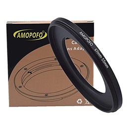 67mm to 55mm Camera Filters Ring Compatible All 67mm Camera Lenses to 55mm UV CPL Filter Accessory,67-55mm Camera Step-Down Ring