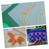 jojofuny 6pcs Plastic Mesh Canvas Sheets for DIY Crafts Clear