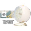 MUNEFE Alarm Clock, Super Silent Non Ticking Clock, Fashionable Round