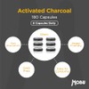 Activated Charcoal Capsules 2000mg – 180 Capsules | Helps Reduce