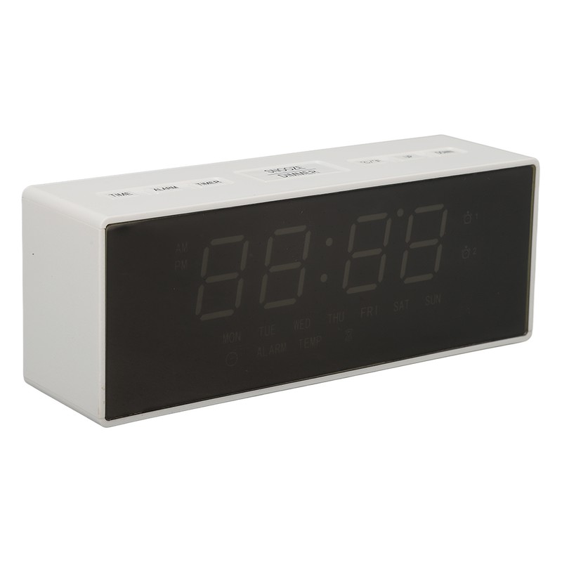 Digital Mirror Alarm Clock Multifunctional LED Mirror Electronic Clocks for