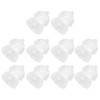 10Pcs Silicone Eartips Double Layer Washable Design Antistatic Detachable Earbud