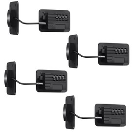 4 Stück Kindersicherung，Upgraded 4-stelliges Passwort Schrankschloss, Kühlschrank Schloss Ohne Bohren,für Tür, Schublade, Gefrierschrank, Fenster,Schrank (Schwarz)