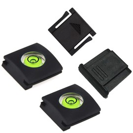Hot Shoe Cover with Bubble Spirit Level & Hot Shoe Cover Compatible for Nikon Z7 Z50, Compatible for Canon and More Camera (4 Pack)