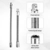 sourcing map 3/8" Drive Flexible Extension Bar Set 8" 12"