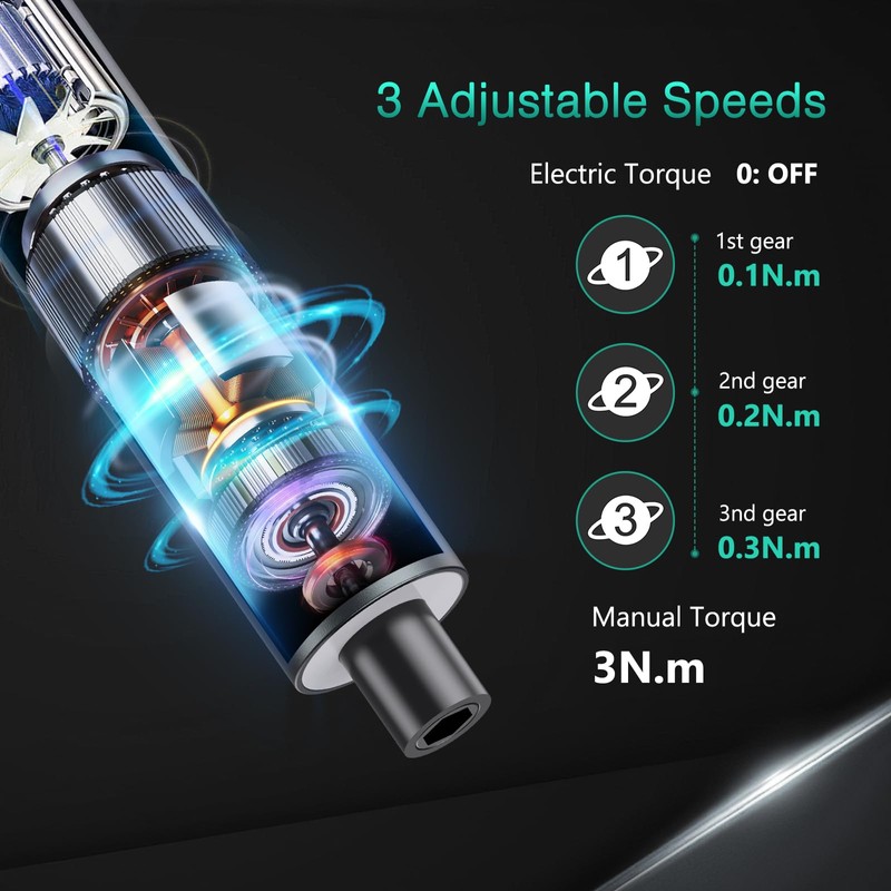 ORIA Mini Electric Screwdriver, 62 in 1 Precision Screwdriver Set