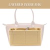 GWAWG Bag Insert Organizer,Organizer for Longchamp,Multi-Pocket Bag Insert Organizer With