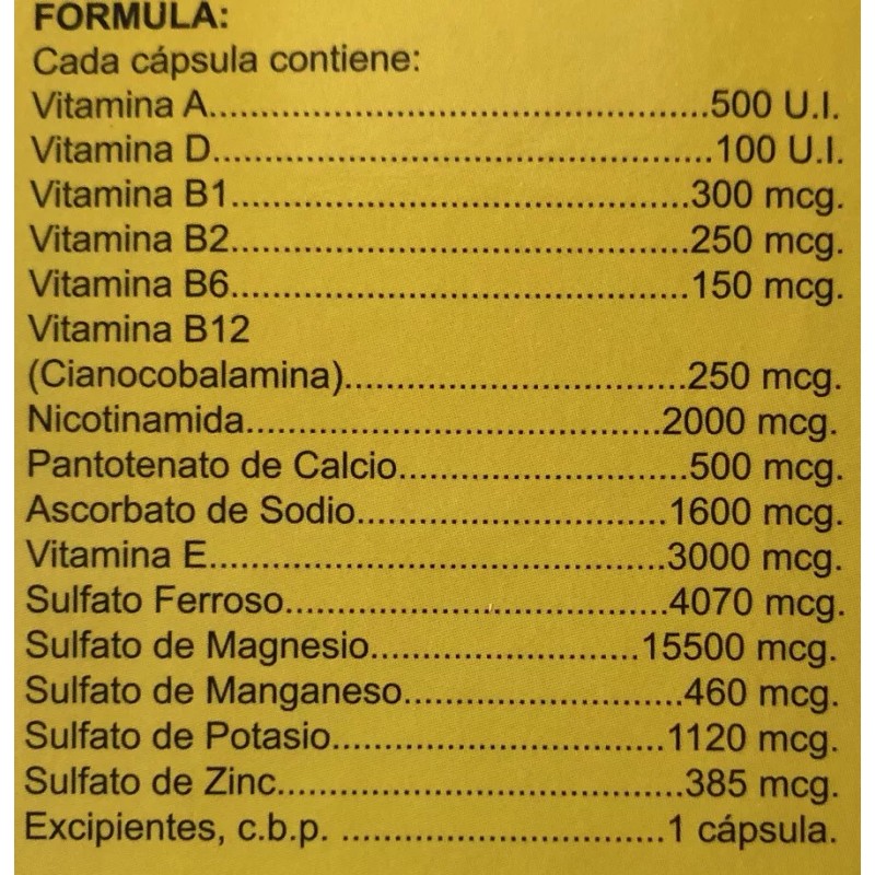 Gallo Fuerte Multivitamínic