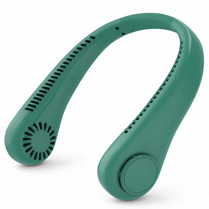 Portable Bladeless Neck Fan for Hands-Free Cooling – 5-Speed USB