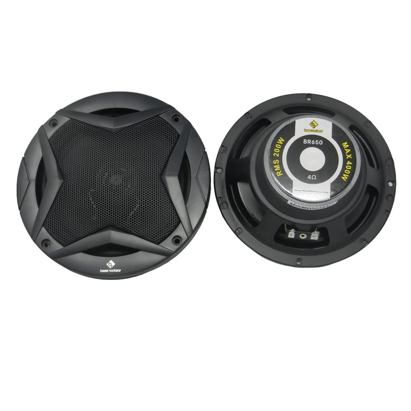 Bass Rockers BR650 6.5" 2-Way Car Audio Coaxial Speakers |