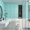 CHIHUT 6 Sheets Mint Green Peel and Stick Tile 12"X12"