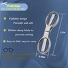 GIVEDOUA 2Pcs Folding Scissors,Safe Portable Travel Scissors,Stainless Steel Telescopic Cutter