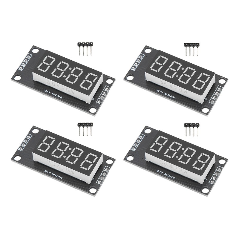 4 Sets Digital Tube Display Module LED 4 Digit 7