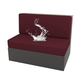 GOWT RV Dinette Cushion Covers Camper Seat Cushion Slipcovers Milk Silk Waterproof Stretch Set of 1/2, RV Couch Cover Booth Seat Cover Loveseat Couch Cover Anti-Slip Bench Coverseat-Red||Set of 1