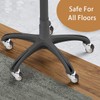 W B D WEIBIDA Office Chair Wheels, Heavy Duty Rubber