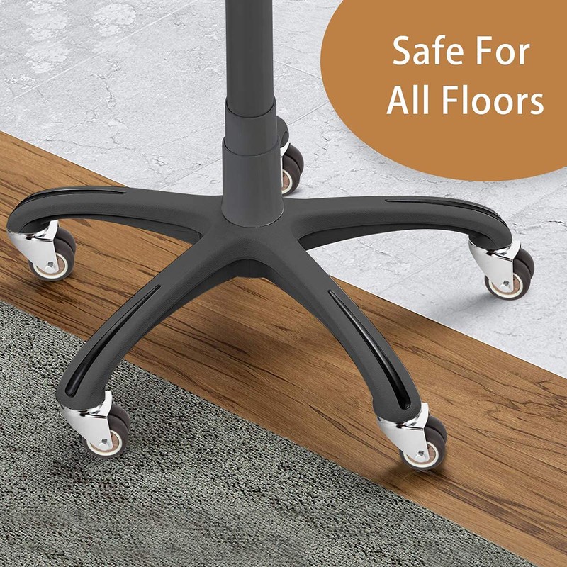 W B D WEIBIDA Office Chair Wheels, Heavy Duty Rubber
