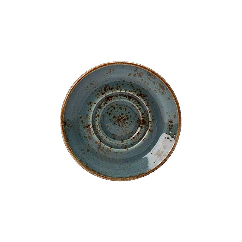 Steelite Craft Double Well Saucer Blue 5.75" / 14.5cm -