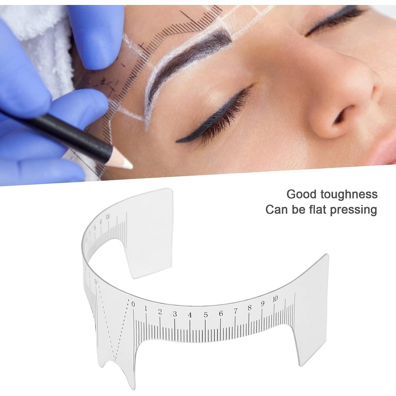 Pongnas Regla para Cejas, Herramienta Profesional de Microblading con 3