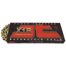 JT Chain JTC520X1RGB118DL (520 Series) Gold 118 Link Heavy Duty X-Ring Chain with Connecting Link