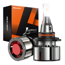 SEALIGHT 9006 LED Bulb, 46000LM 800% Brighter, HB5 Bulb 6500K Cool White, Plug-N-Play IP68 Waterproof, Pack of 2