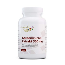 vitaworld Kardenwurzel-Extrakt 500 mg, Aus der wilden Karde, 100 Kapseln