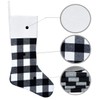 Senneny 6 Pack Christmas Stockings- 18 Inch Black White Buffalo
