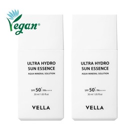 Vegan Sunscreen Bella Moisturize Hydro Essence 30ml 2 / 비건 선크림벨라 끈적임없는 촉촉한 하이드로 선에센스 30ml 2개