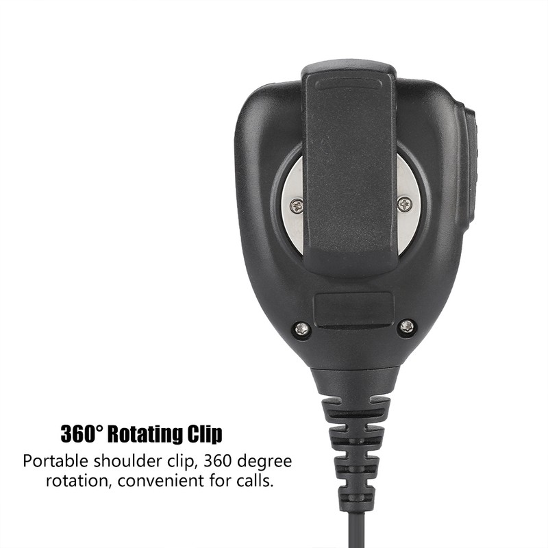 3.5mm PTT Handheld Walkie Talkie Radio Speaker Mic For YAESU