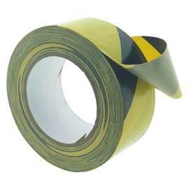 varivendo Fabric Warning Tape 50 mm x 25 m Approximately 300 µ Thick Black / Yellow