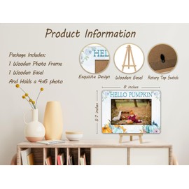 Blue Pumpkin Picture Frame, Little Pumpkin Baby Shower Photo Frame, Fall Picture Frames, Blue Baby Shower Gifts Ideas For Mom To Be Friends, Pumpkin Baby Shower Decorations, D(08)