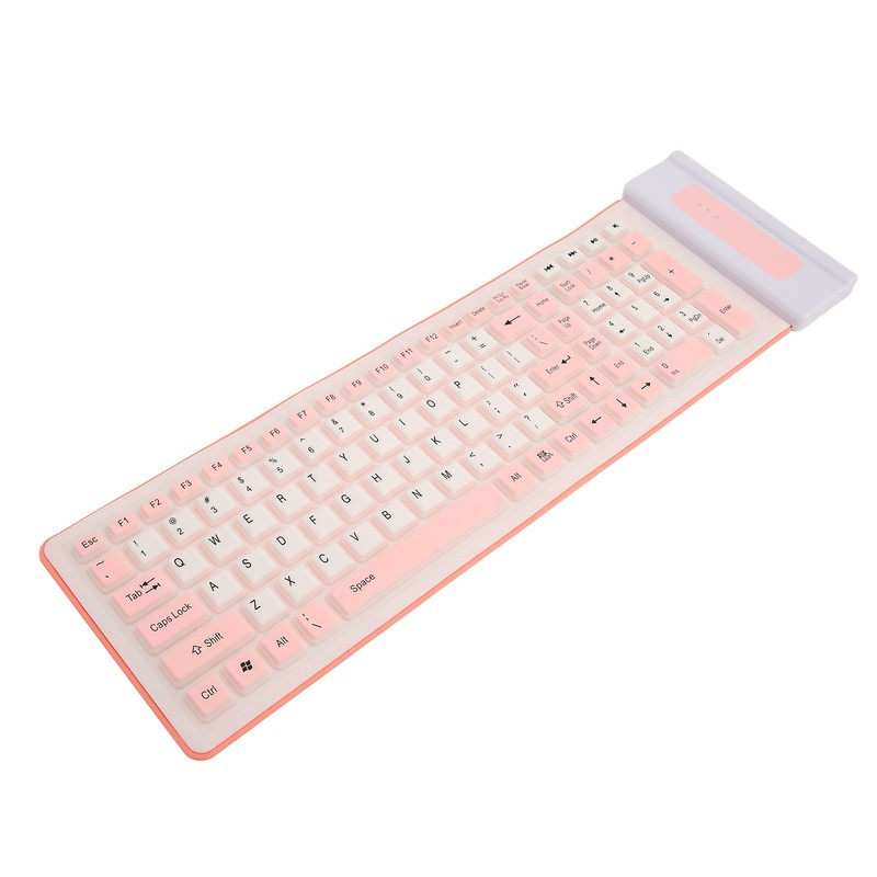 Silicone Keyboard 107 Keys Waterproof Dustproof Folding Two Colors 2.4G