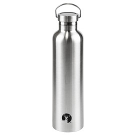 Captain Stag UE-3371 Sports Bottle, Direct Drinking, Double Stainless Steel Bottle, Vacuum Insulated, HD Bottle, 33.8 fl oz (1,000 ml), Silver, Outer Diameter 3.3 x Height 12.2 inches (84 x 310 mm)